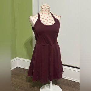 🆕 HALARA Airy Backless Twisted Active Dress-Easy Peezy Edition ✨NWT✨ Fig sz. L